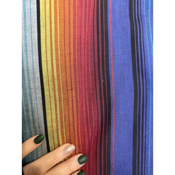 Vintage Panhandle Shirt Men 16.5 Large Colorful Striped Western Brushpopper - Picture 8 of 8